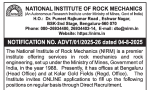 Recruitment Advertisement for positions at NIRM